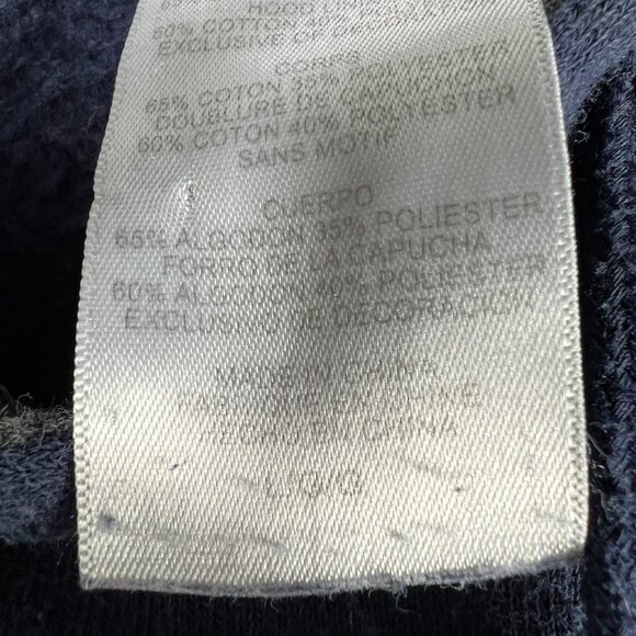 Champion Georgia Tech Yellow Jackets Sweatshirt Adult Large Blue Faded Hoodie - Picture 8 of 16